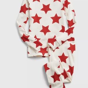 GAP Kids 2-Piece Red Stars and White PJ Set